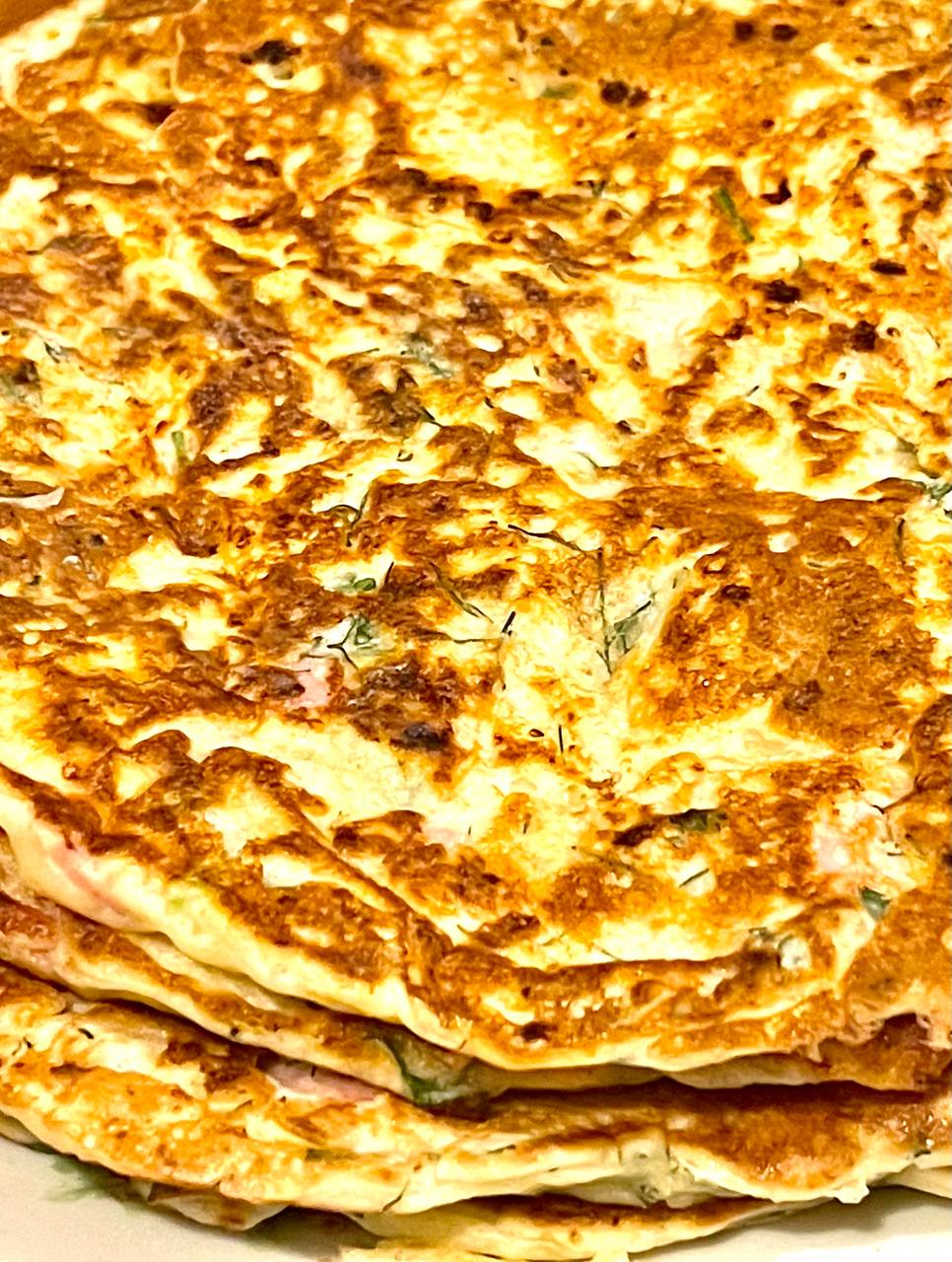 Ленивые лепёшки с картошкой и зеленью