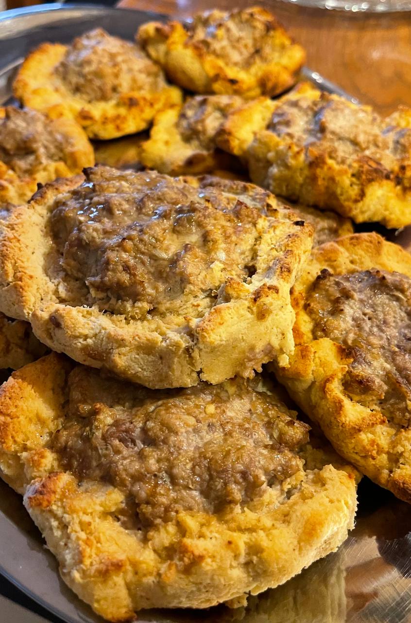 Безуглеводные ватрушки с мясом