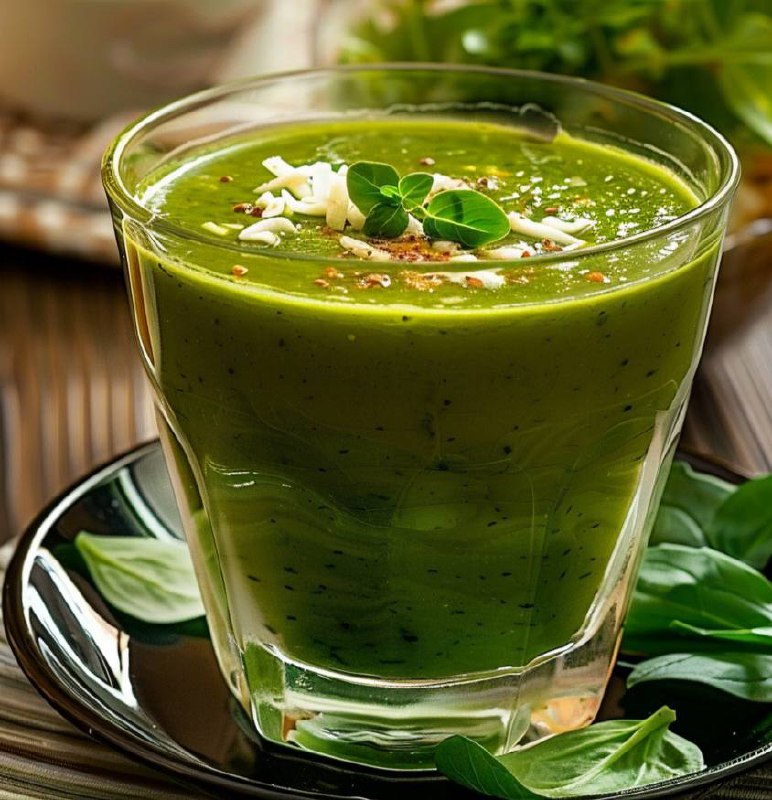 Крем-суп из зеленого горошка