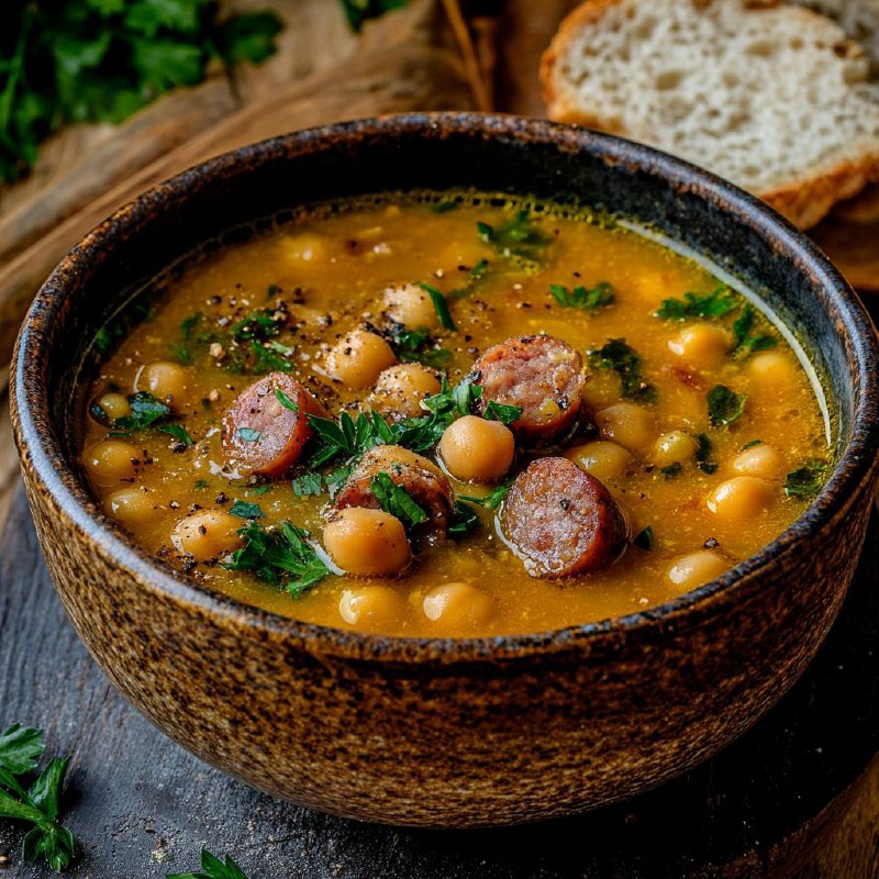 Гороховый суп с копченостями