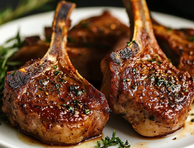 Lamb chops, они же каре барашка, они же бараньи отбивные на косточке