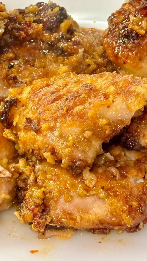 Хрустящие куриные бедрышки