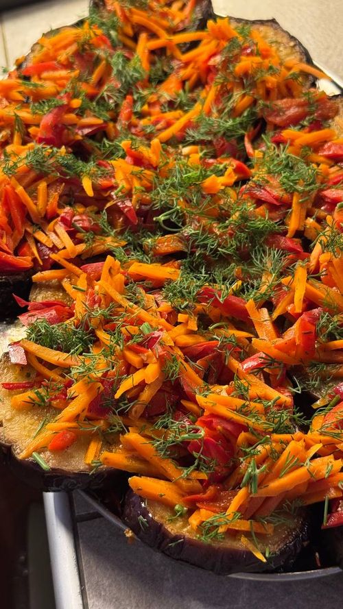 Маринованные жареные баклажаны