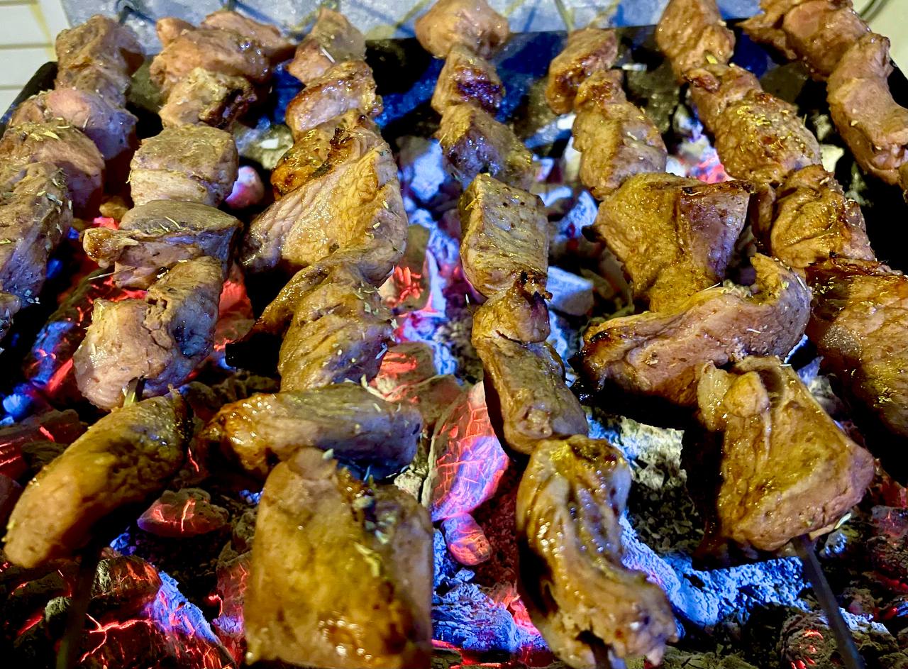 Шашлык «сувид + мангал»