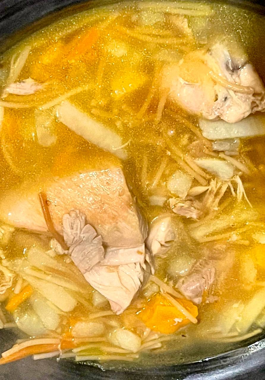 Куриный суп с курагой