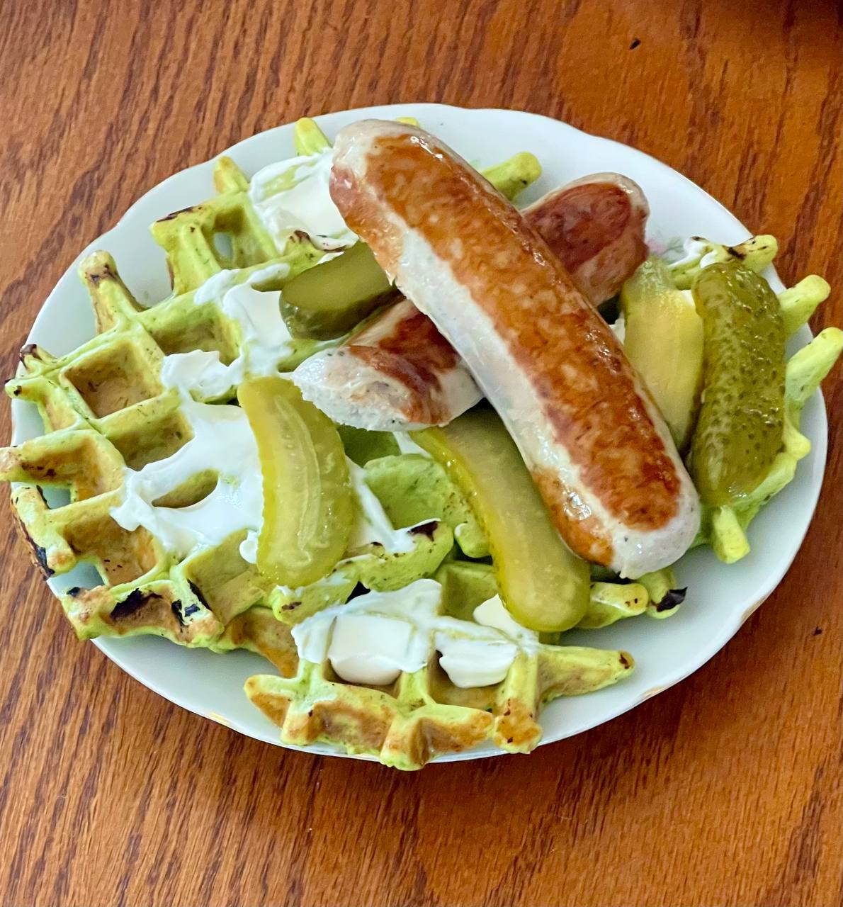 Овощные вафли