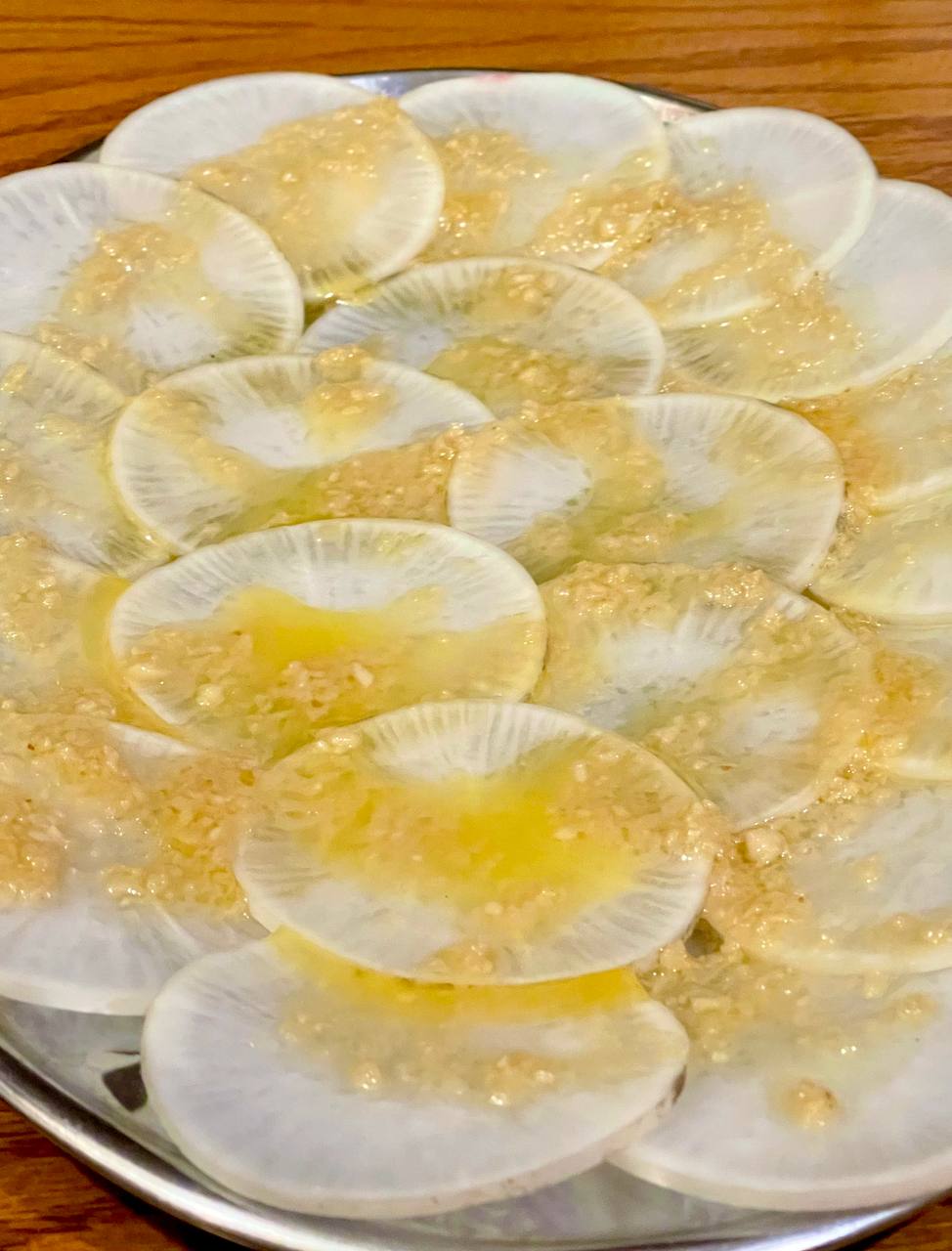 Карпаччо из редьки и свеклы